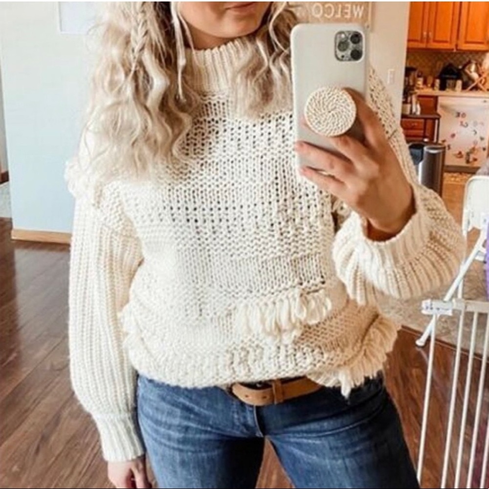 Universal Thread Cream Knit Turtleneck Sweater